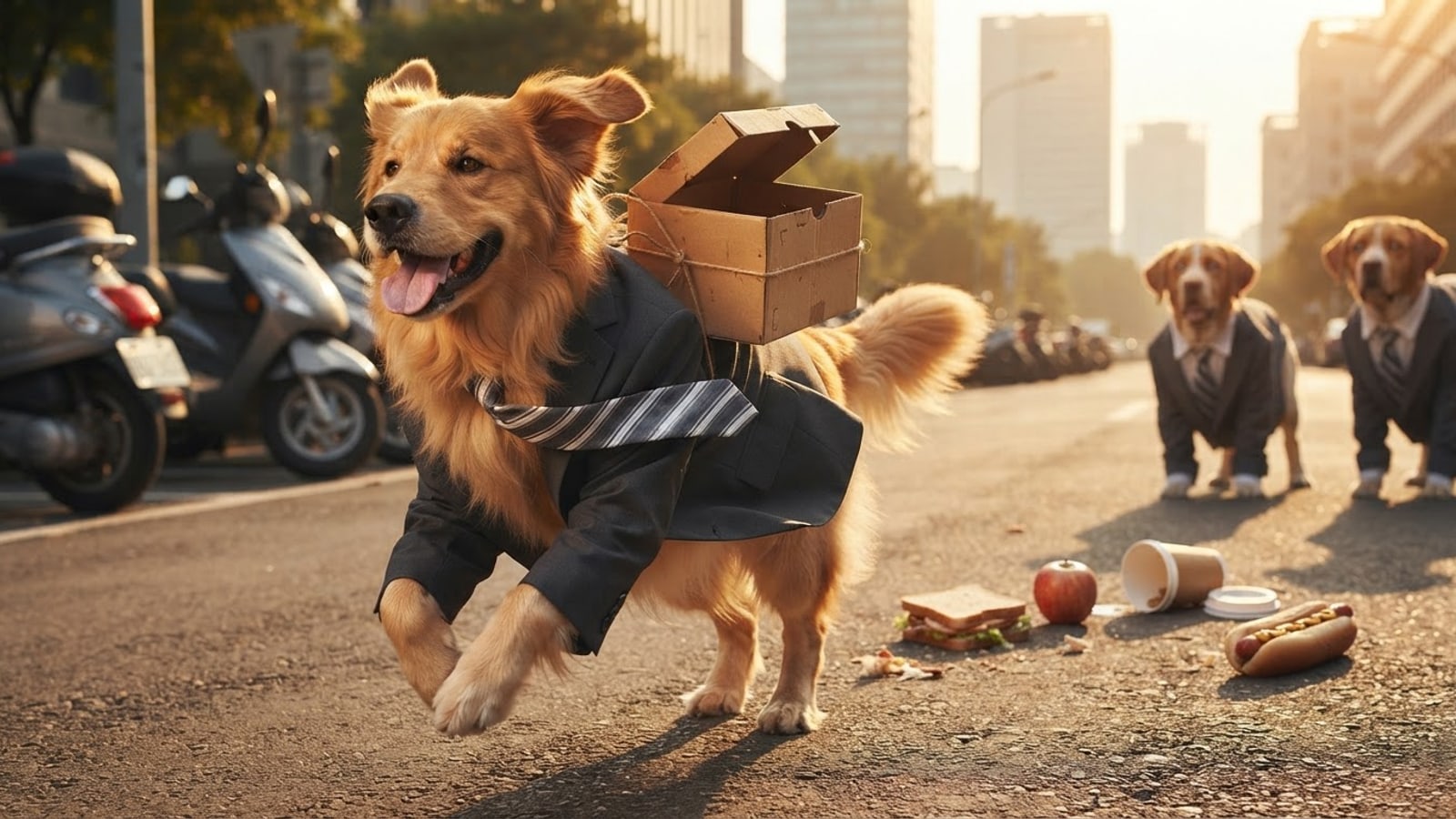 Meme: lunch is on hdog, wherever it landed