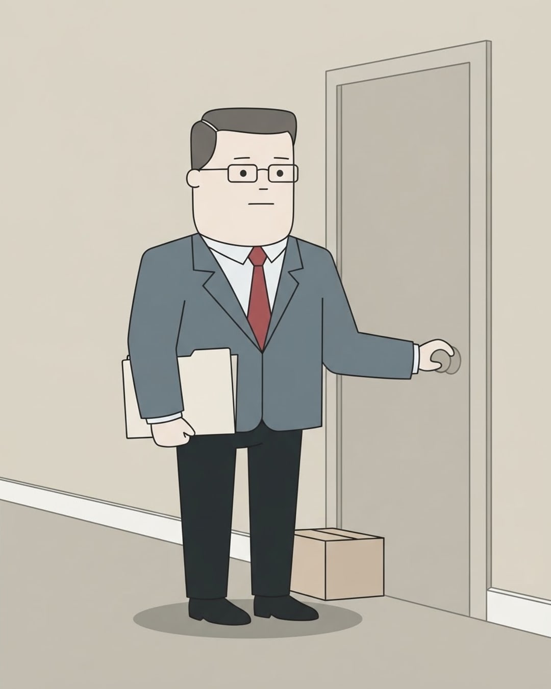 Meme: the door is closed. he is aligned. opening it is a follow-up item.
