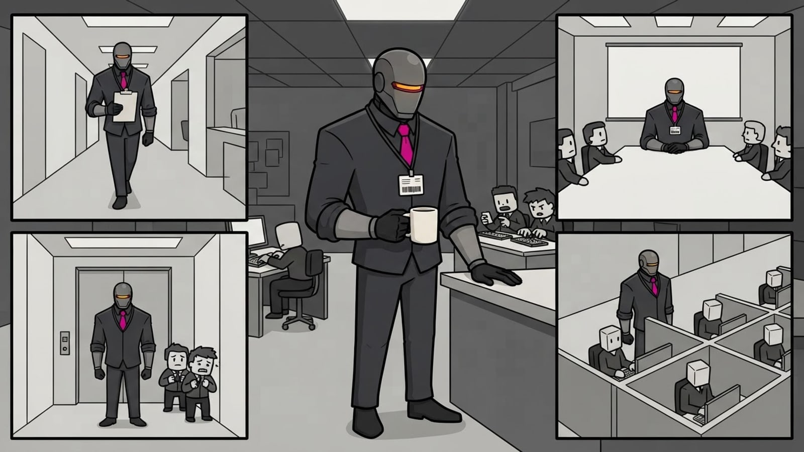 Meme: a day in the life. mornings are for alignment.