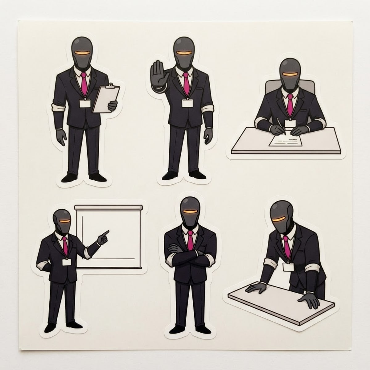 Meme: six stickers. he only approved four. the other two are pending review.