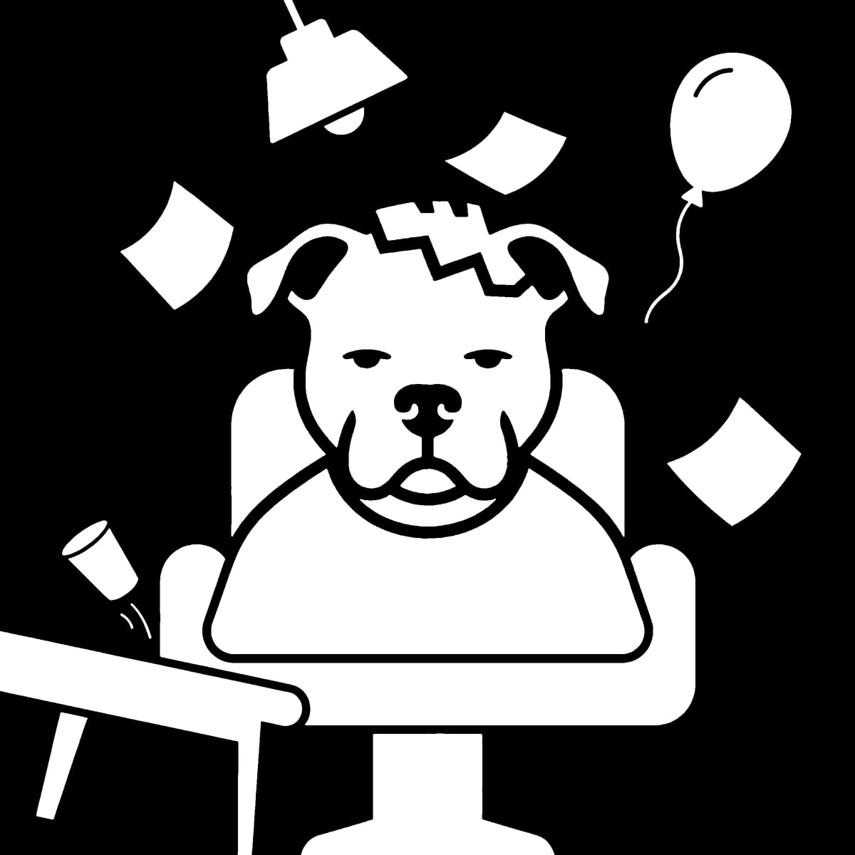Meme: party's falling apart. chair's still a chair.