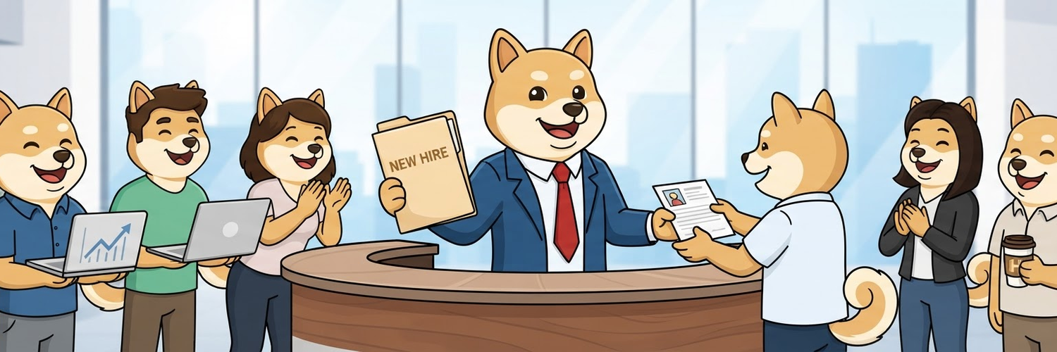 Meme: $HI finally has a website, and yes, it was built by its own AI team. the dog is officially employed now.
https://hireag